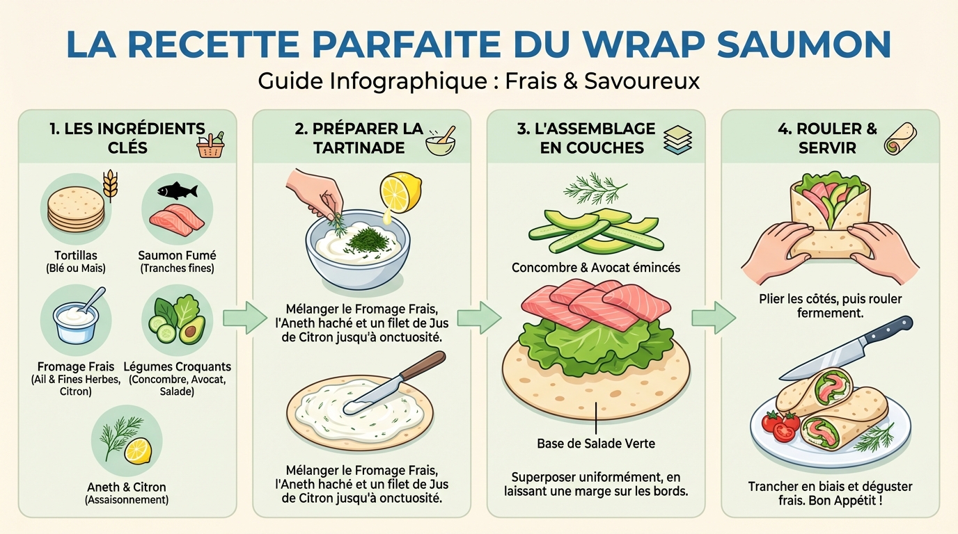 Varianti del wrap al salmone