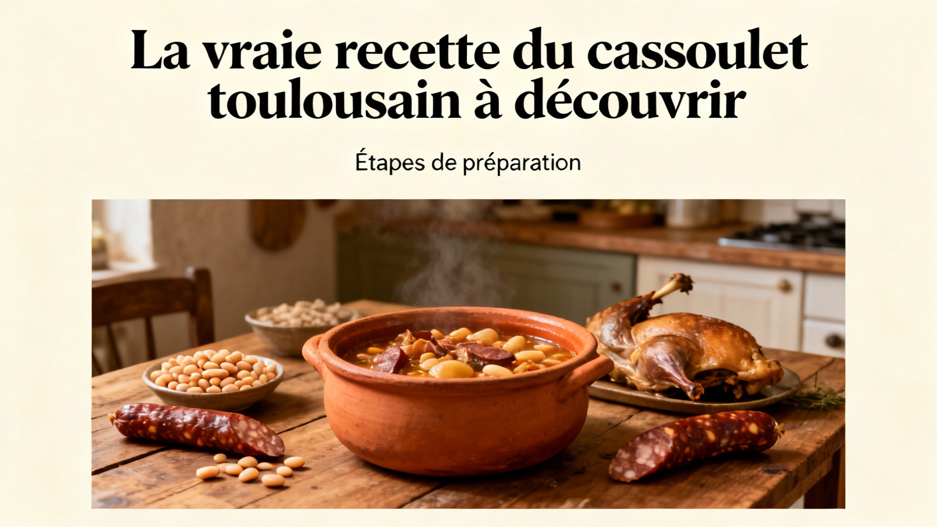 La vera ricetta del cassoulet di Tolosa da scoprire 1 Fasi di preparazione