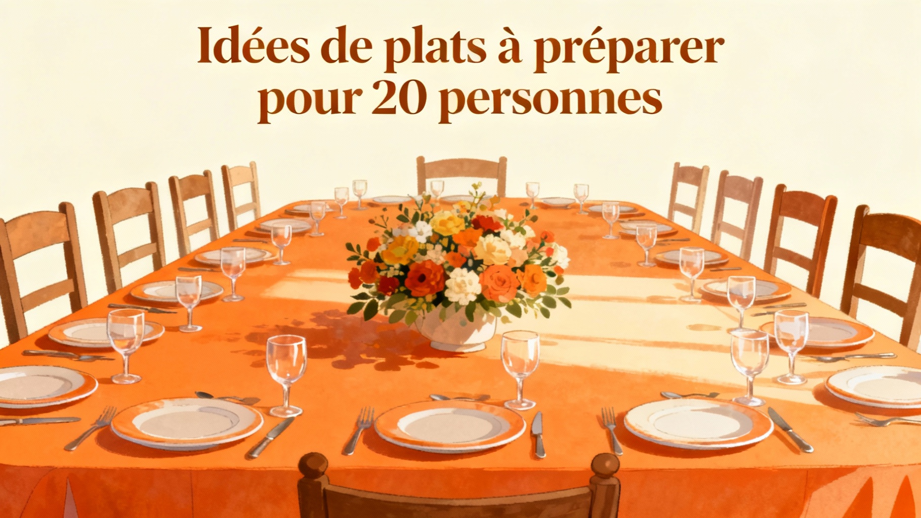 Idee di piatti da preparare per 20 persone