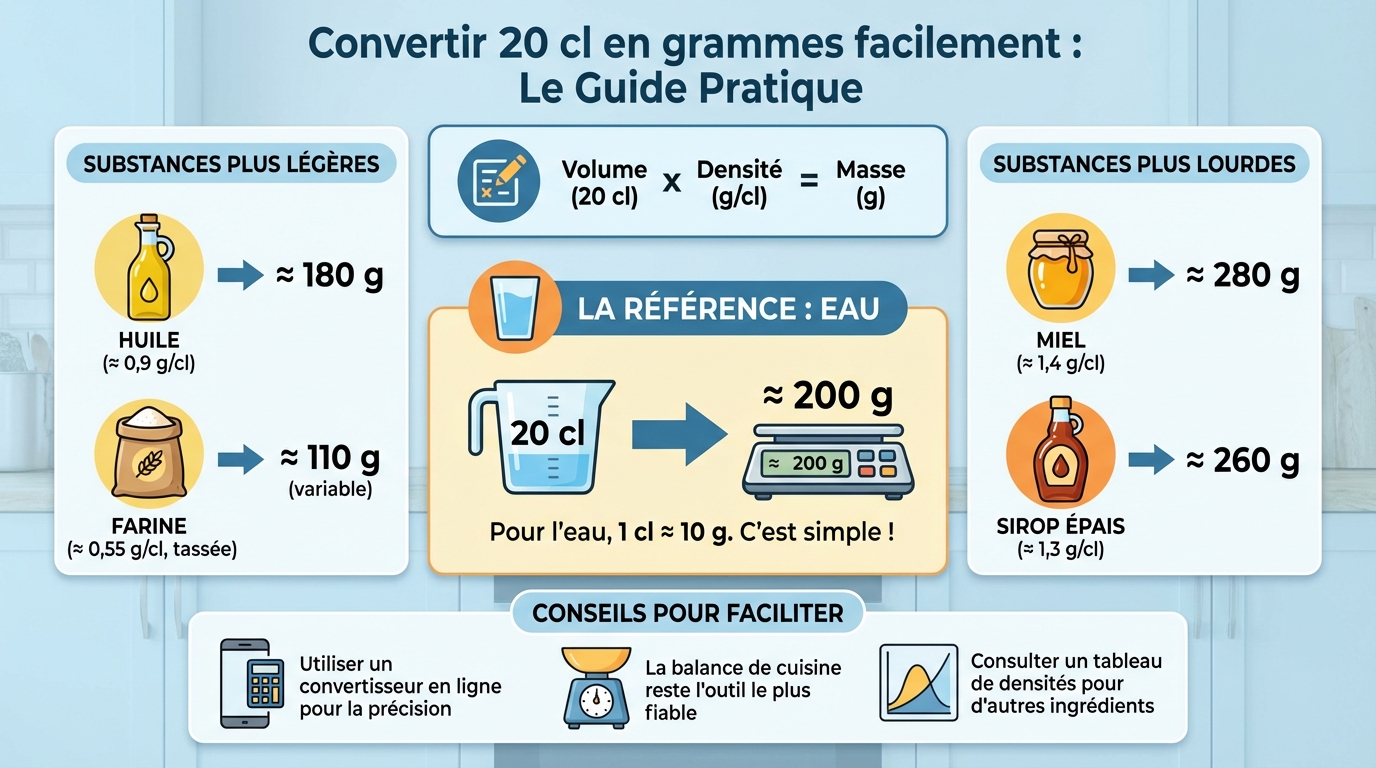 Come convertire facilmente 20 cl in grammi 1 Esempi pratici