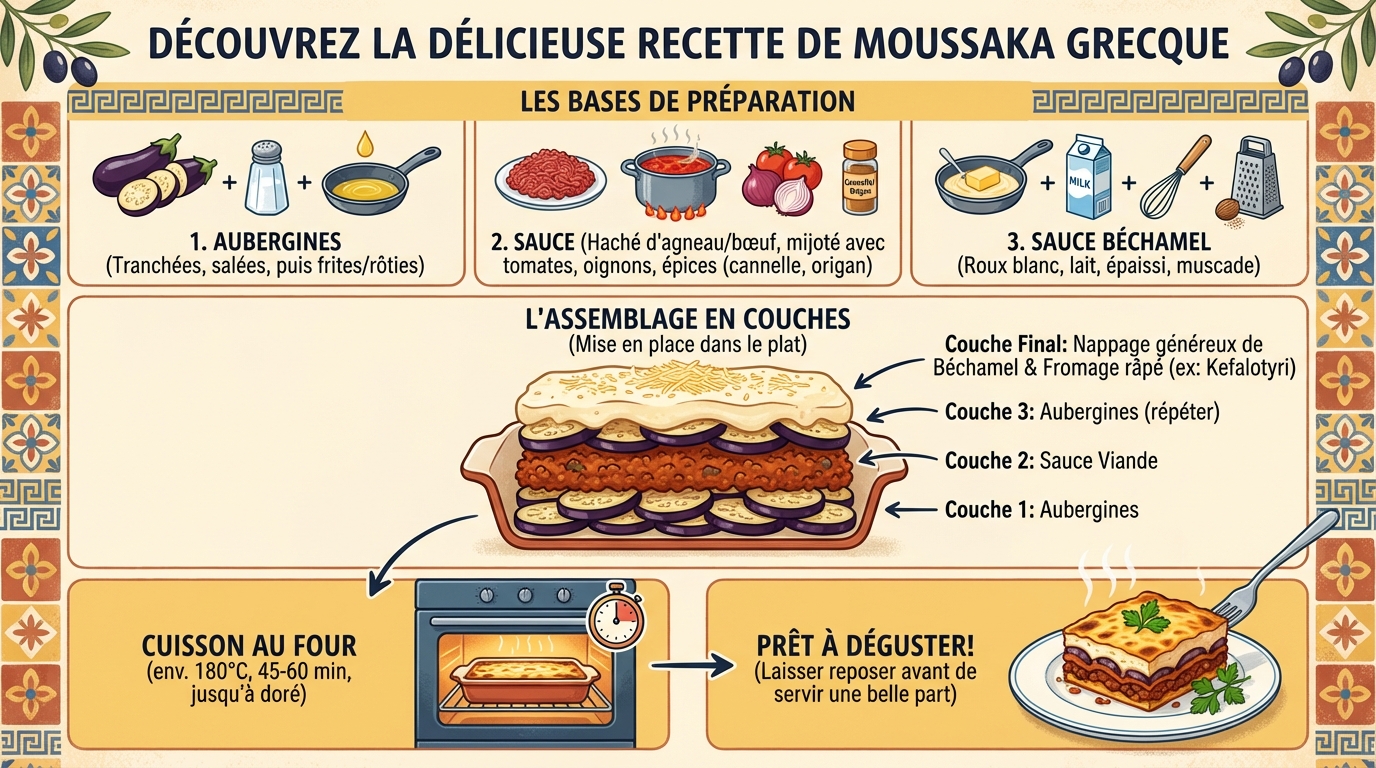 I passaggi di preparazione della moussaka