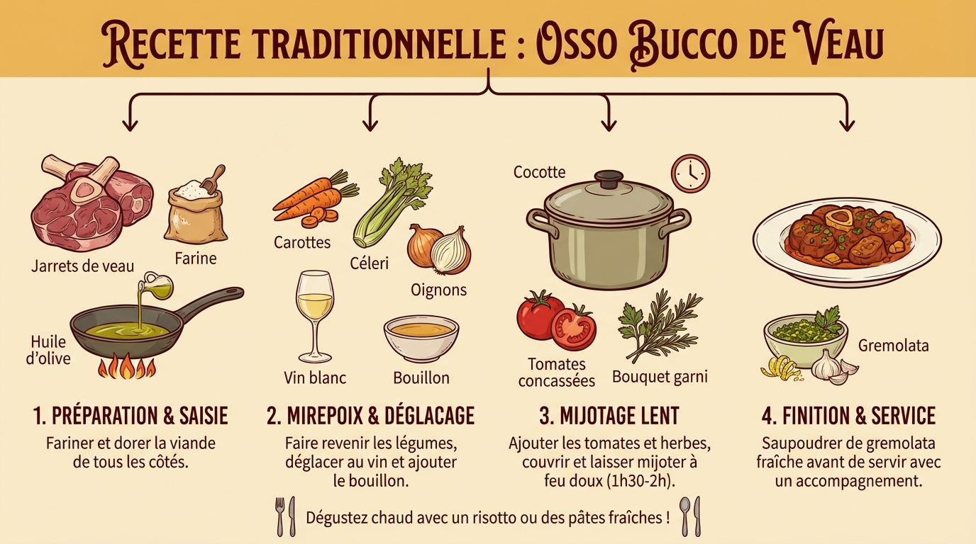 Scopri la ricetta tradizionale dell'ossobuco di vitello 1 Fasi di preparazione