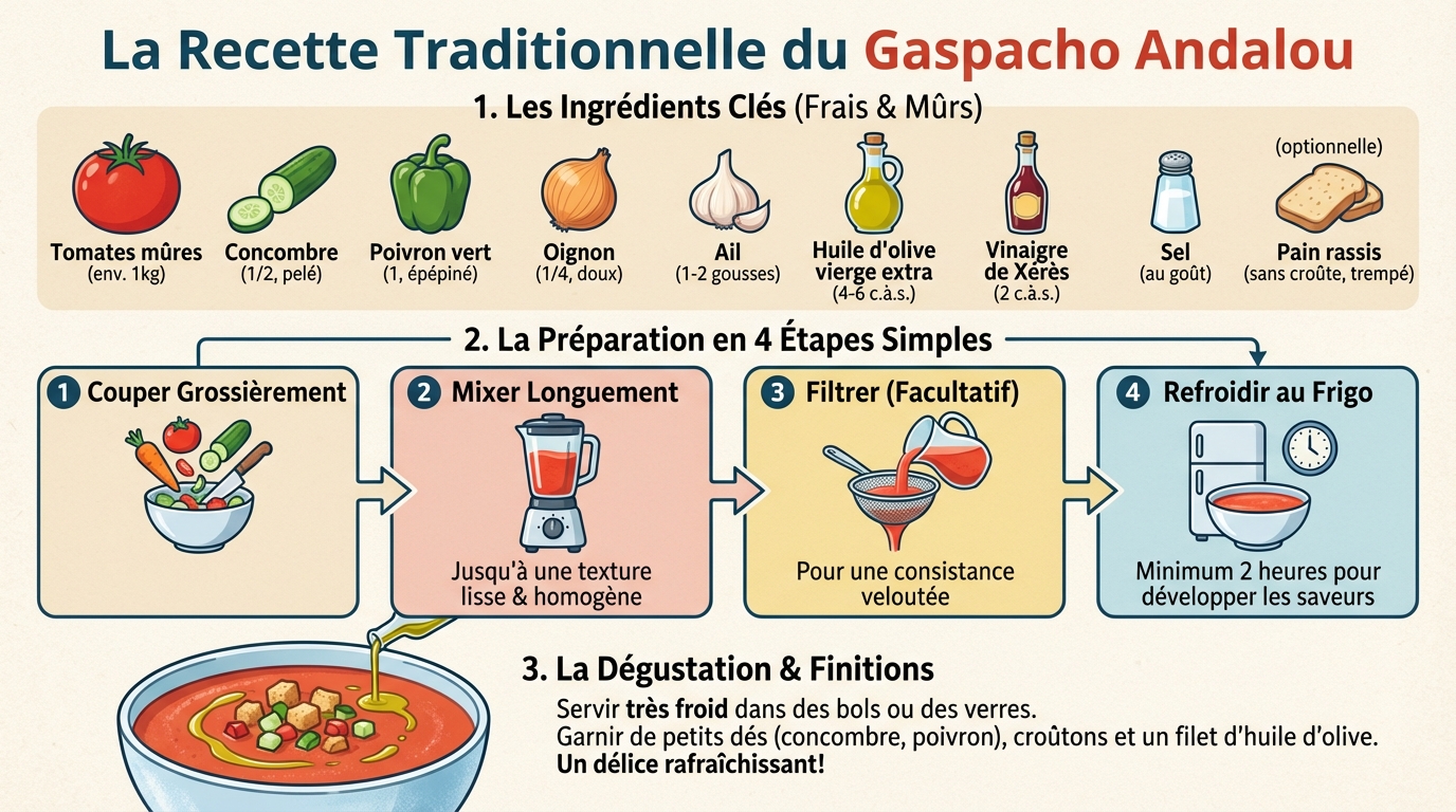 Scopri la ricetta tradizionale del gazpacho 1 I passaggi della preparazione