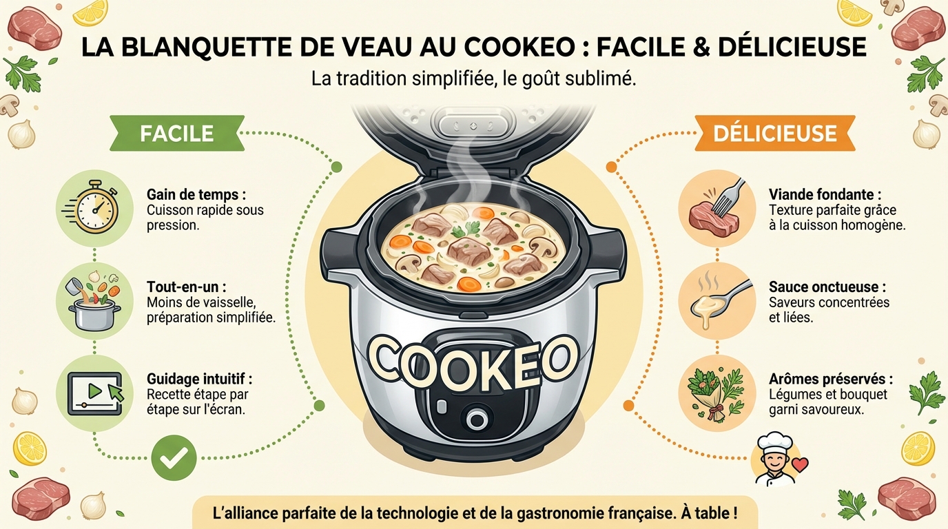 La blanquette di vitello con Cookeo, facile e deliziosa 1 Istruzioni di preparazione