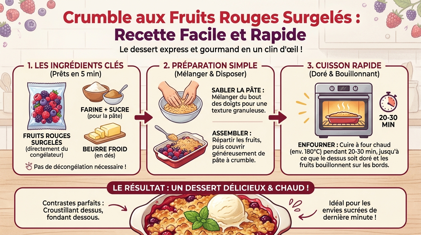 Crumble ai frutti di bosco surgelati: ricetta facile e veloce 1 Consigli per preparare un crumble perfetto