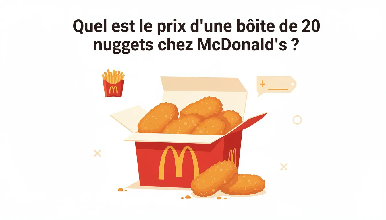 Qual è il prezzo di una confezione da 20 nuggets da McDonald's?