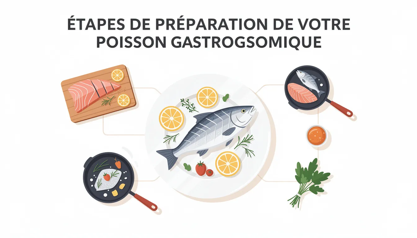 Passaggi di preparazione del vostro pesce gourmet